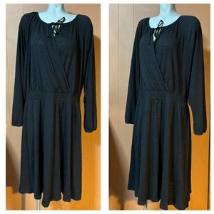 NWT LuLaRoe Black Jody Long Sleeve Jersey Knit Dress 2XL